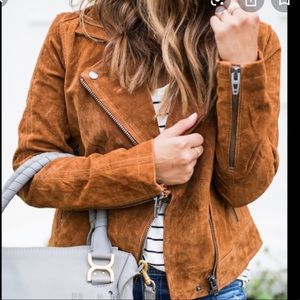 Blank NYC 100% leather moto jacket size xl